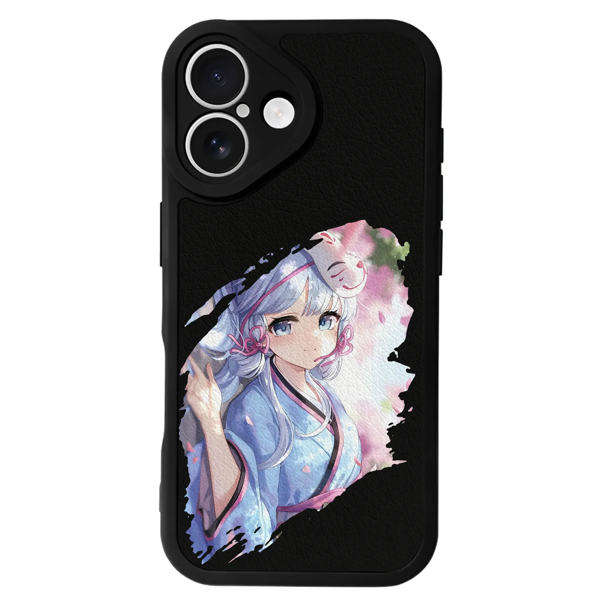 原 神 グッズ 神里綾華 - IPhone 16シリーズ対応 ・ シリコンスマホケース ・ レザー調 ・ 高精度フィット ・ 耐衝撃 ・ ワイヤレス充電対応 ・ 精密カット